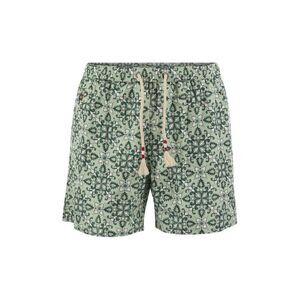 MC2 SAINT BARTH Men's Patterned Swim Shorts Men GREEN Beachwear